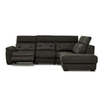 Colorado 4-Piece Power Reclining Sectional with Right-Facing Chaise - Graphite