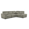 Colorado 4-Piece Power Reclining Sectional with Right-Facing Chaise - Silver