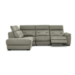 Colorado 4-Piece Power Reclining Sectional with Left-Facing Chaise - Silver