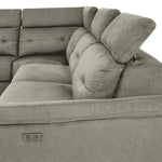 Colorado 4-Piece Power Reclining Sectional with Left-Facing Chaise - Silver
