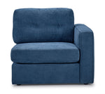 Feeling Connected - Connex 3-Piece Modular Chair with Storage Console - Blue