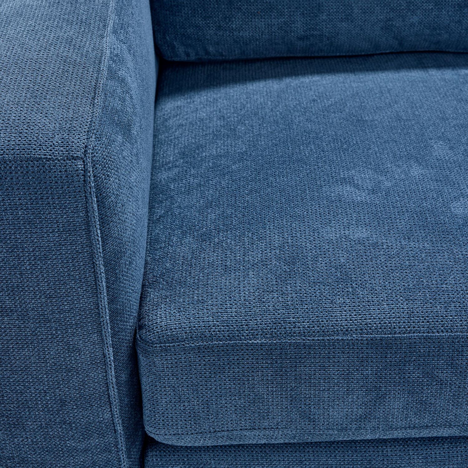Feeling Connected - Connex 3-Piece Modular Chair with Storage Console - Blue