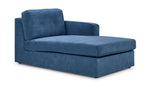 Feeling Connected - Connex 3-Piece Modular Sectional with Chaise and Drawer Console - Blue