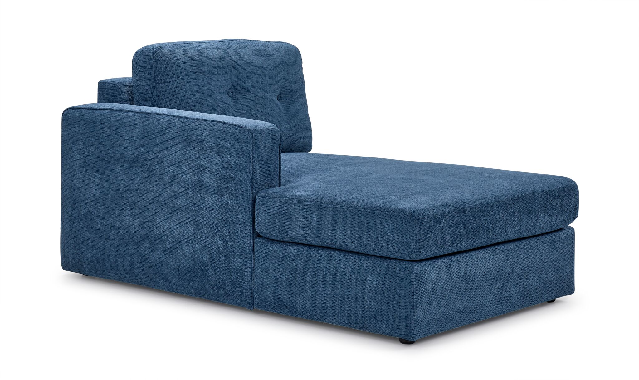 Feeling Connected - Connex 3-Piece Modular Sectional with Chaise and Drawer Console - Blue