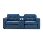 Connex 3-Piece Modular Chair with Storage Console - Blue