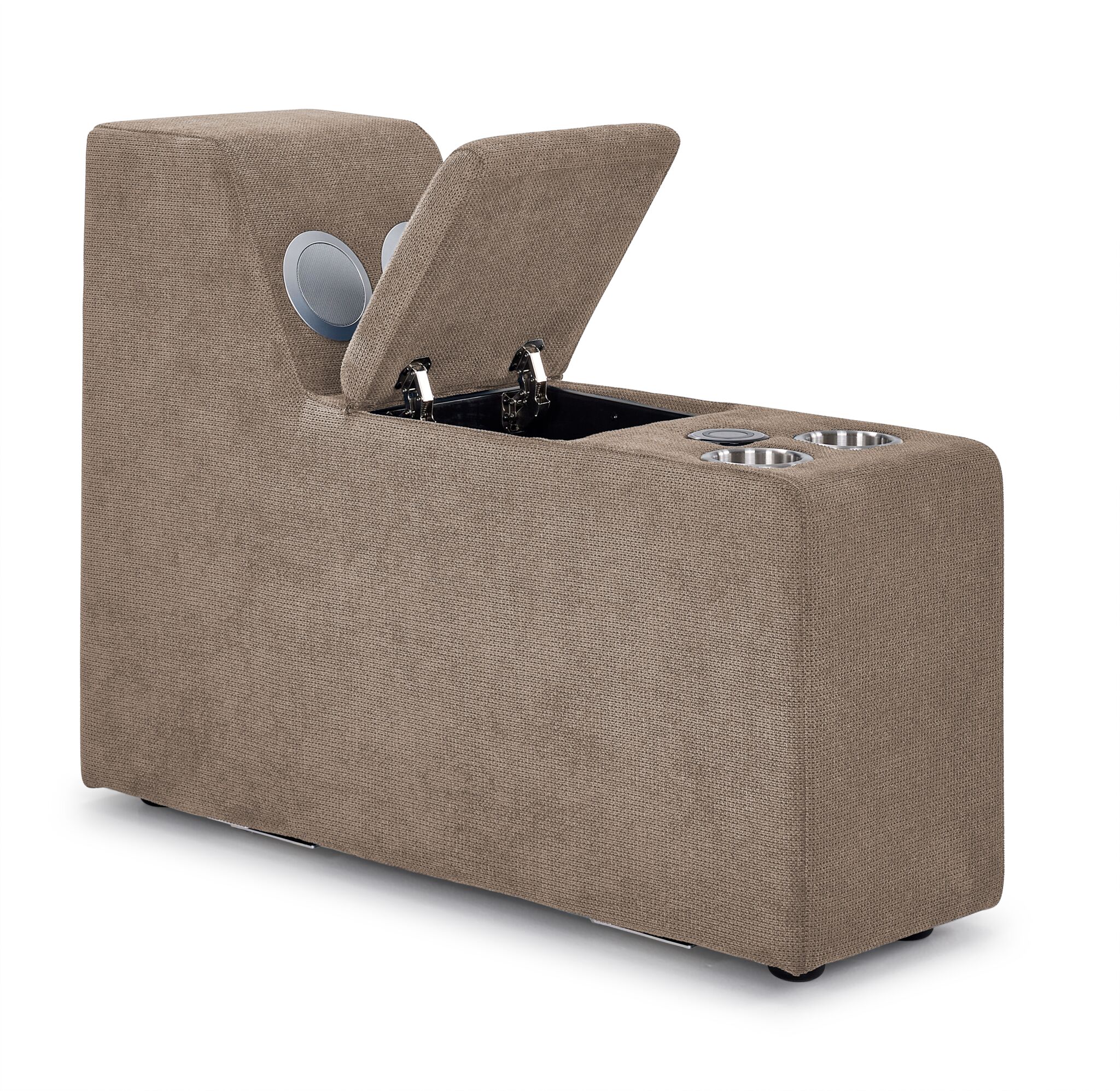 Feeling Connected - Connex 3-Piece Modular Chair with Storage Console - Beige