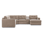 Feeling Connected - Connex 6-Piece Modular Sectional with Storage Console - Beige