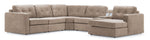 Feeling Connected - Connex 6-Piece Modular Sectional with Storage Console - Beige