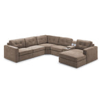 Feeling Connected - Connex 6-Piece Modular Sectional with Storage Console - Beige