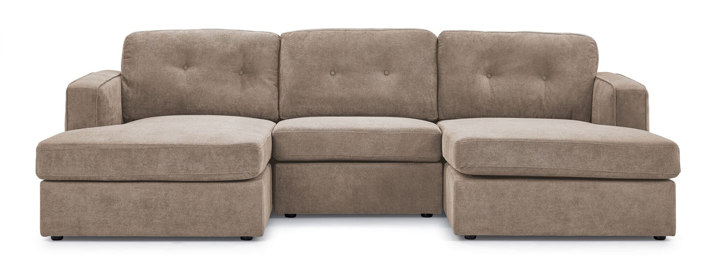 Connex 3-Piece Modular Chaise - Beige