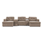 Connex 5-Piece Modular Sectional with Consoles - Beige