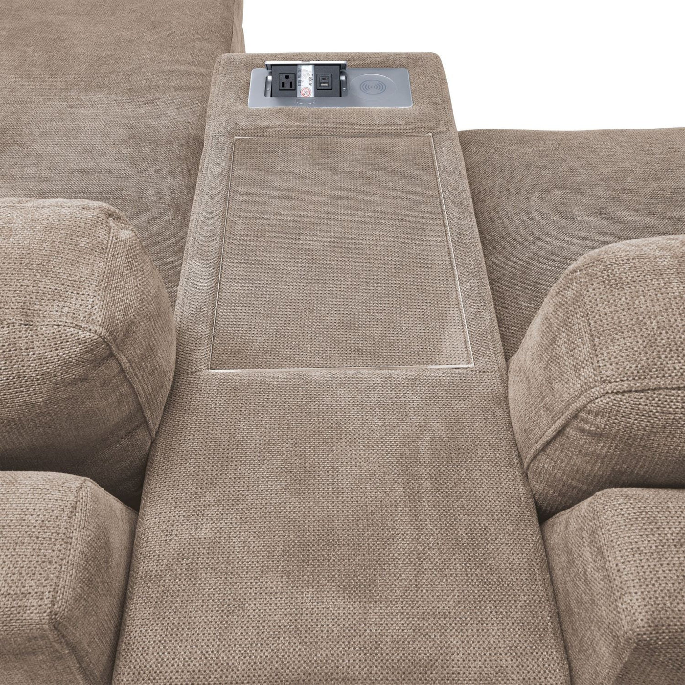 Connex 5-Piece Modular Sectional with Consoles - Beige