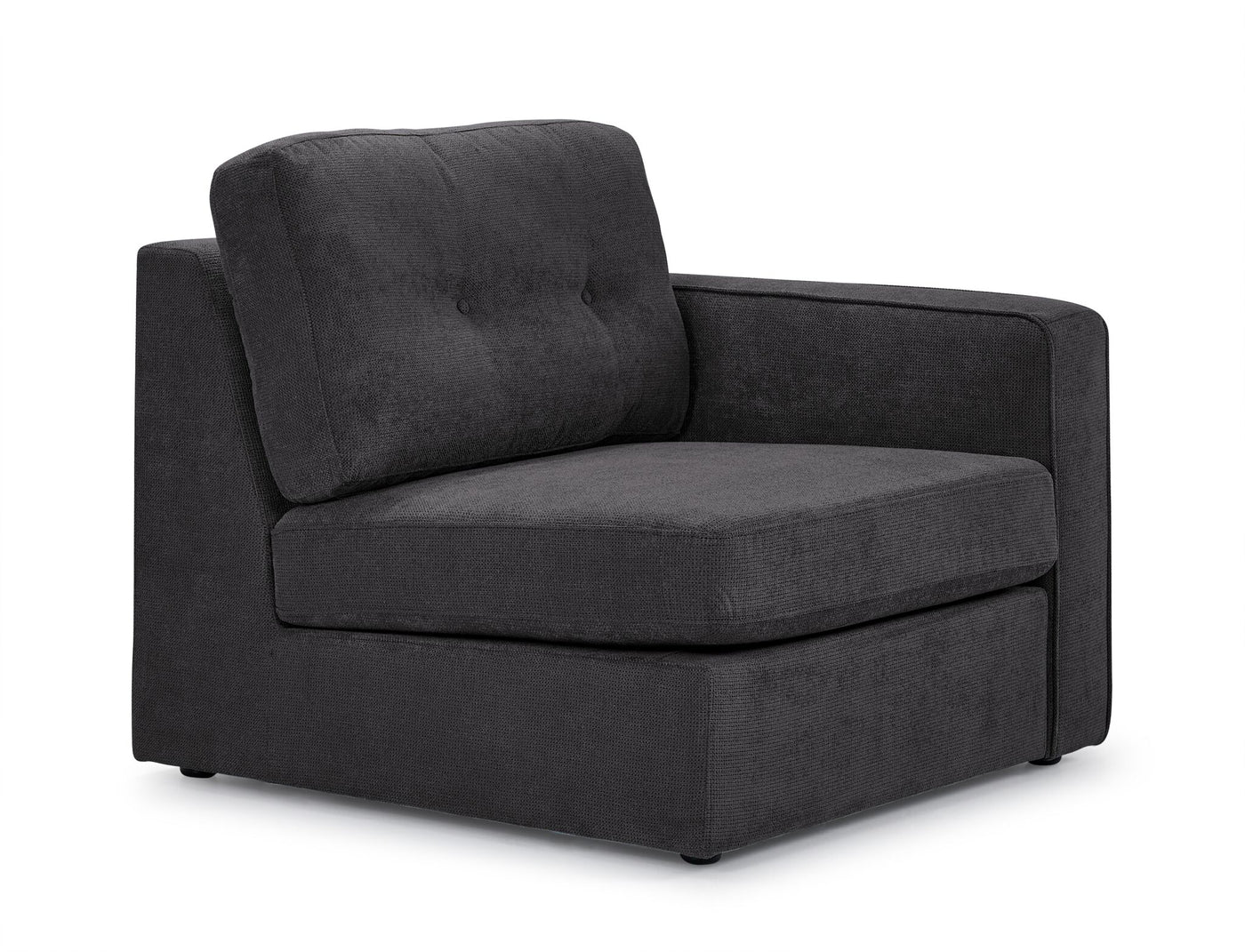 Feeling Connected - Connex 6-Piece Modular Sectional with Drawer Console - Dark Grey