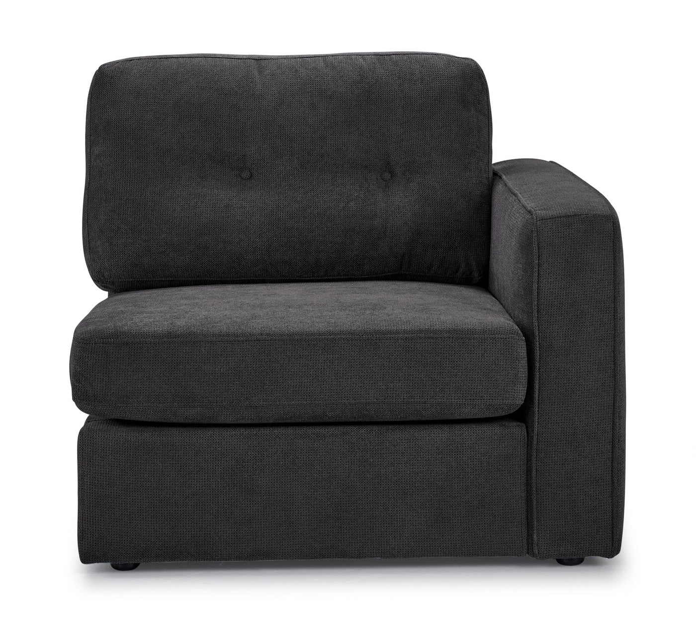 Feeling Connected - Connex 6-Piece Modular Sectional with Drawer Console - Dark Grey