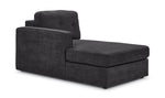 Feeling Connected - Connex 3-Piece Modular Sectional with Chaise and Drawer Console - Dark Grey