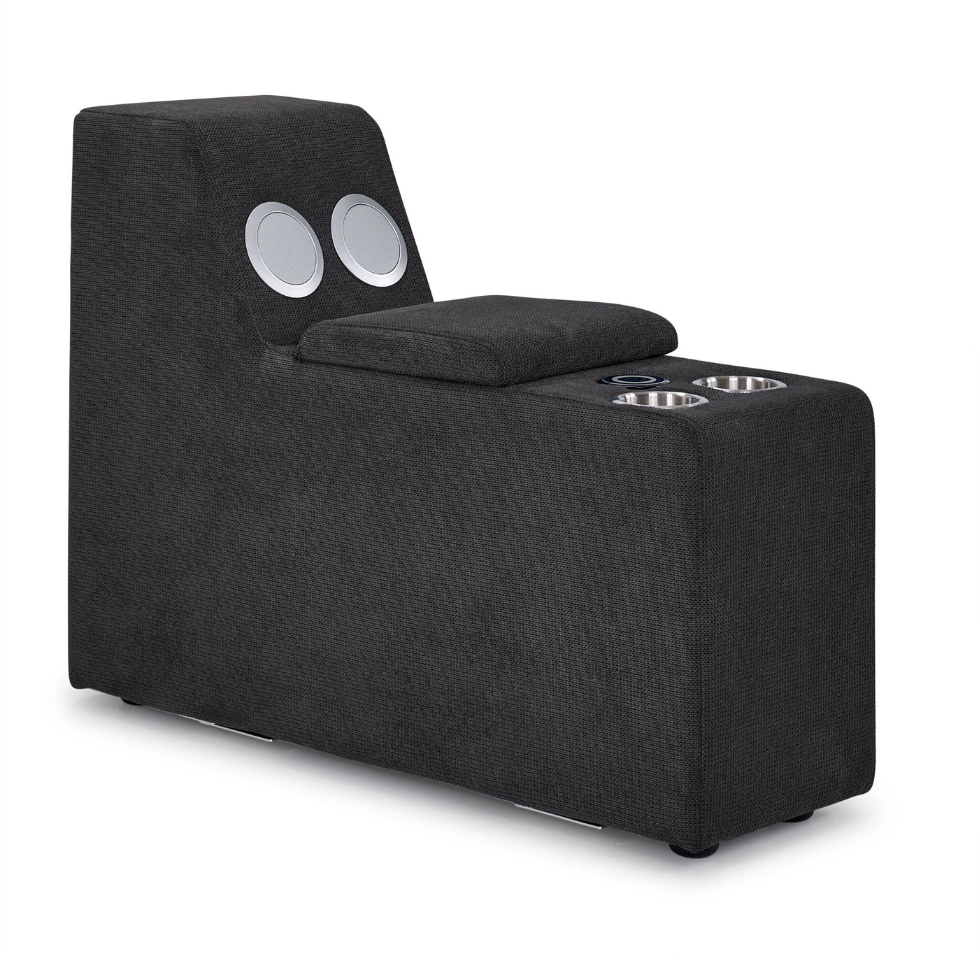 Feeling Connected - Connex 6-Piece Modular Sectional with Storage Console - Dark Grey