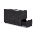 Feeling Connected - Connex 6-Piece Modular Sectional with Drawer Console - Dark Grey