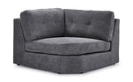 Feeling Connected - Connex 6-Piece Modular Sectional with Drawer Console - Light Grey