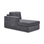 Feeling Connected - Connex 3-Piece Modular Sectional with Chaise and Drawer Console - Light Grey