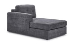 Feeling Connected - Connex 3-Piece Modular Sectional with Chaise and Drawer Console - Light Grey