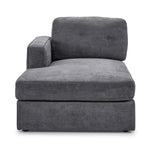 Feeling Connected - Connex 3-Piece Modular Sectional with Chaise and Drawer Console - Light Grey
