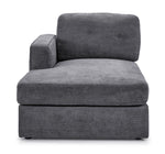 Feeling Connected - Connex 3-Piece Modular Sectional with Chaise and Drawer Console - Light Grey