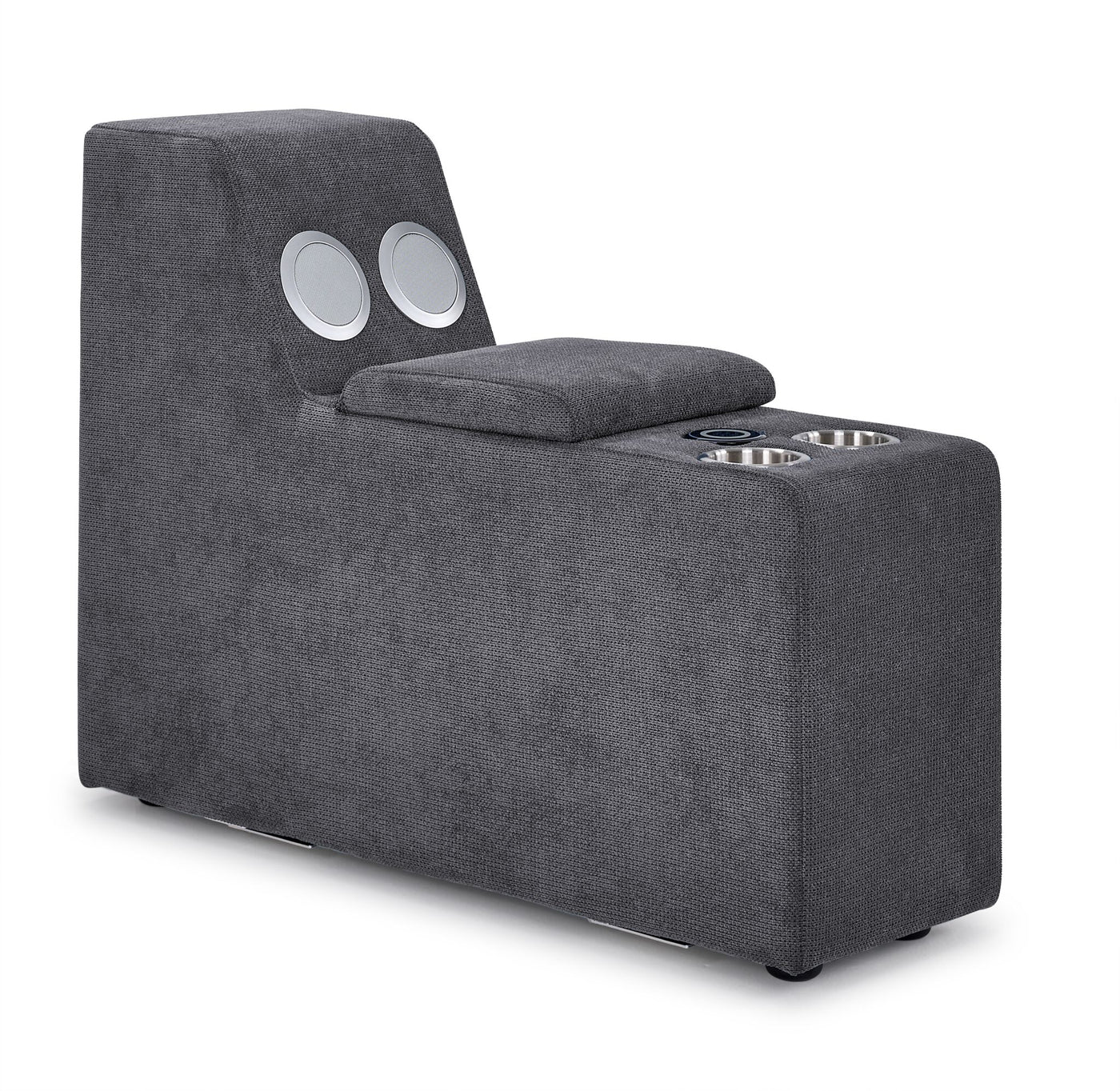 Connex 6-Piece Modular Sectional with Storage Console - Light Grey