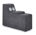Feeling Connected - Connex 3-Piece Modular Chair with Storage Console - Light Grey