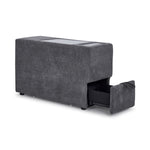 Connex 6-Piece Modular Sectional with Drawer Console - Light Grey