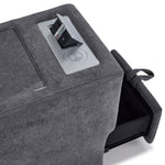 Feeling Connected - Connex 6-Piece Modular Sectional with Drawer Console - Light Grey