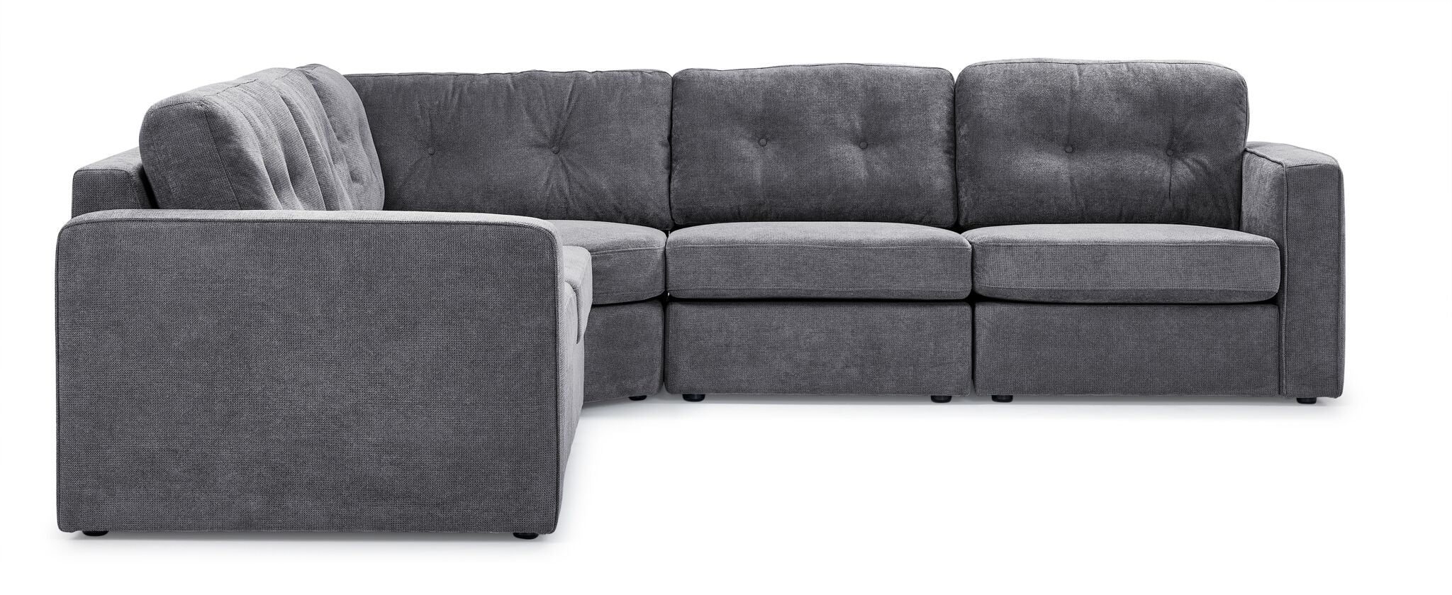 Feeling Connected - Connex 5-Piece Modular Sectional - Light Grey