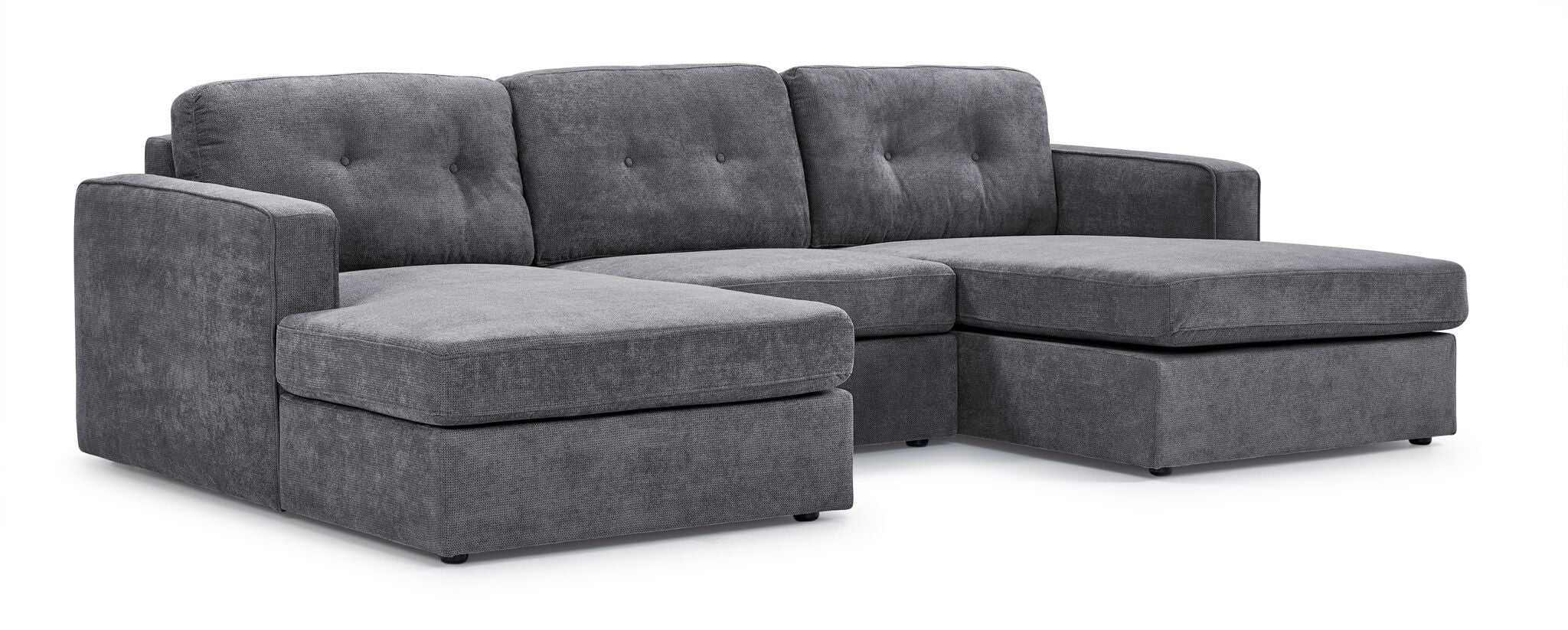 Feeling Connected - Connex 3-Piece Modular Chaise - Light Grey