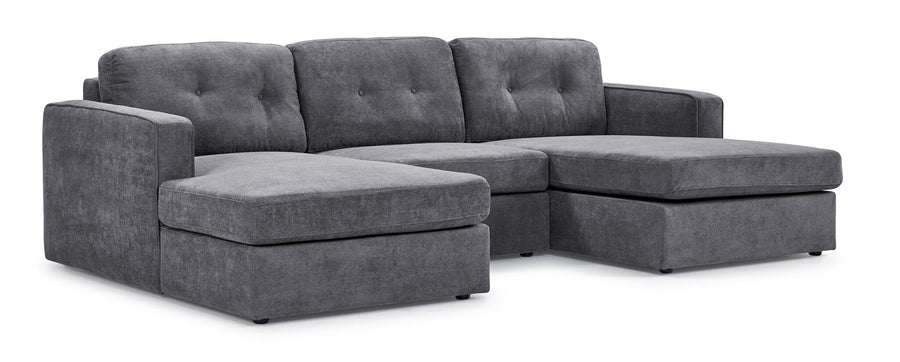 Feeling Connected - Connex 3-Piece Modular Chaise - Light Grey