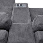 Connex 6-Piece Modular Sectional with Drawer Console - Light Grey