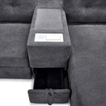 Feeling Connected - Connex 5-Piece Modular Sectional with Consoles - Light Grey