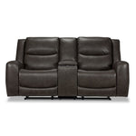 Copley Reclining Loveseat with Console - Slate