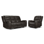 Copley Reclining Sofa and Recliner - Slate