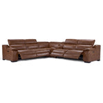Corsica 6-Piece Dual Power Reclining Sectional - Brown