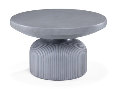 Crete Outdoor Concrete Coffee Table - Weathered Grey
