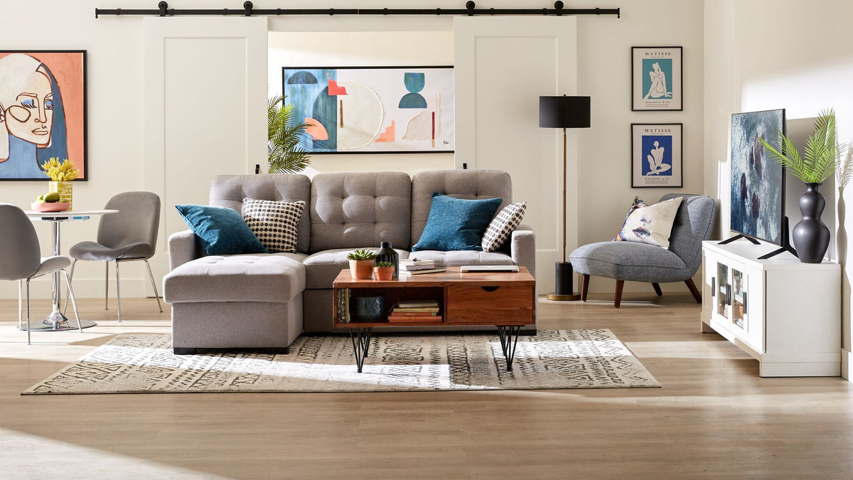 Dannery PopUp Sofa Bed Light Grey Leon's