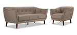 Daphne Sofa and Chair Set - Beige