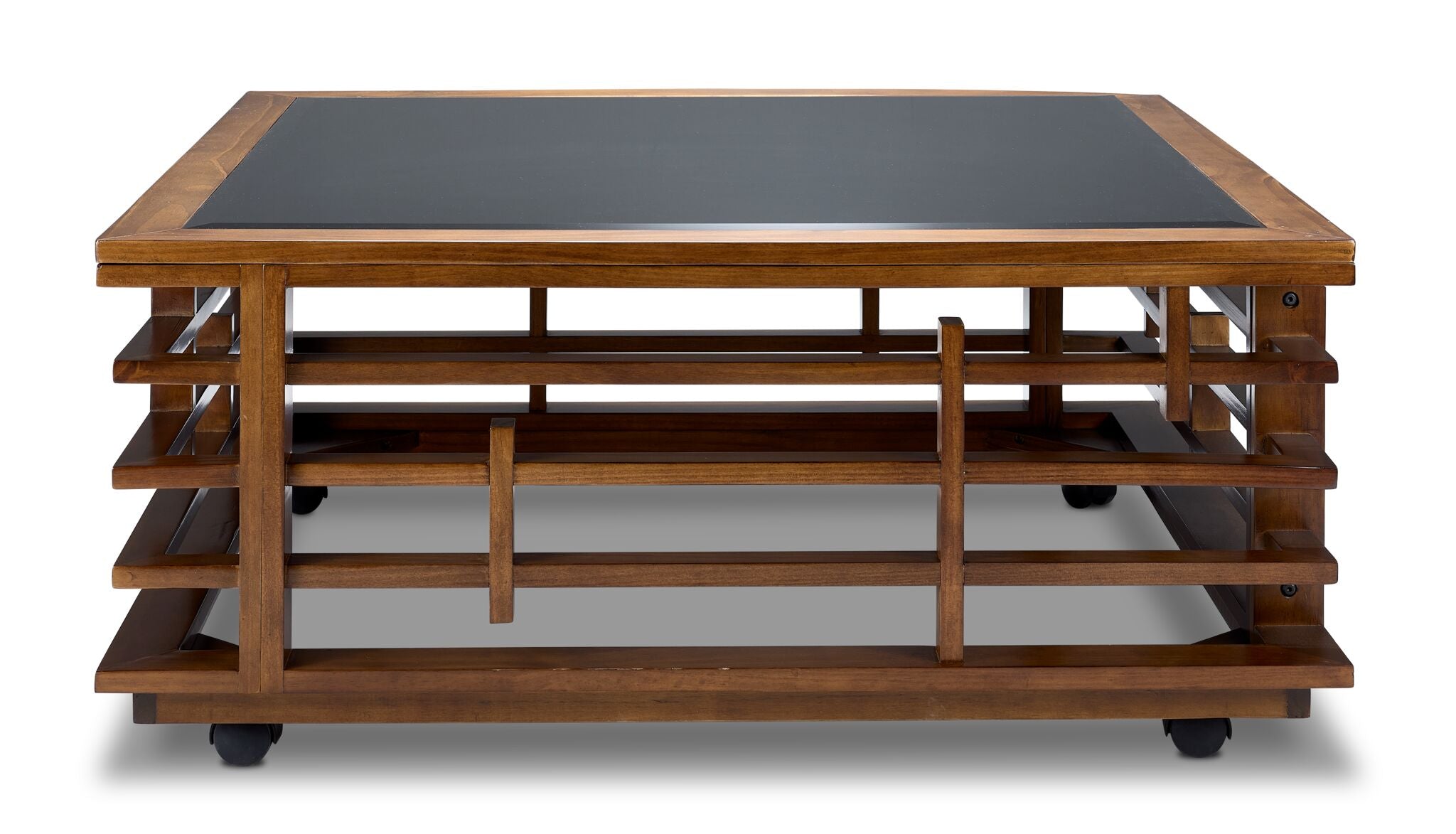 Darwin 42" Coffee Table -Glass, Espresso