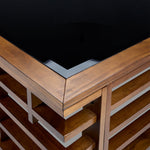 Darwin 42" Coffee Table -Glass, Espresso