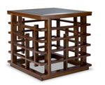 Darwin 26" End Table - Glass, Espresso