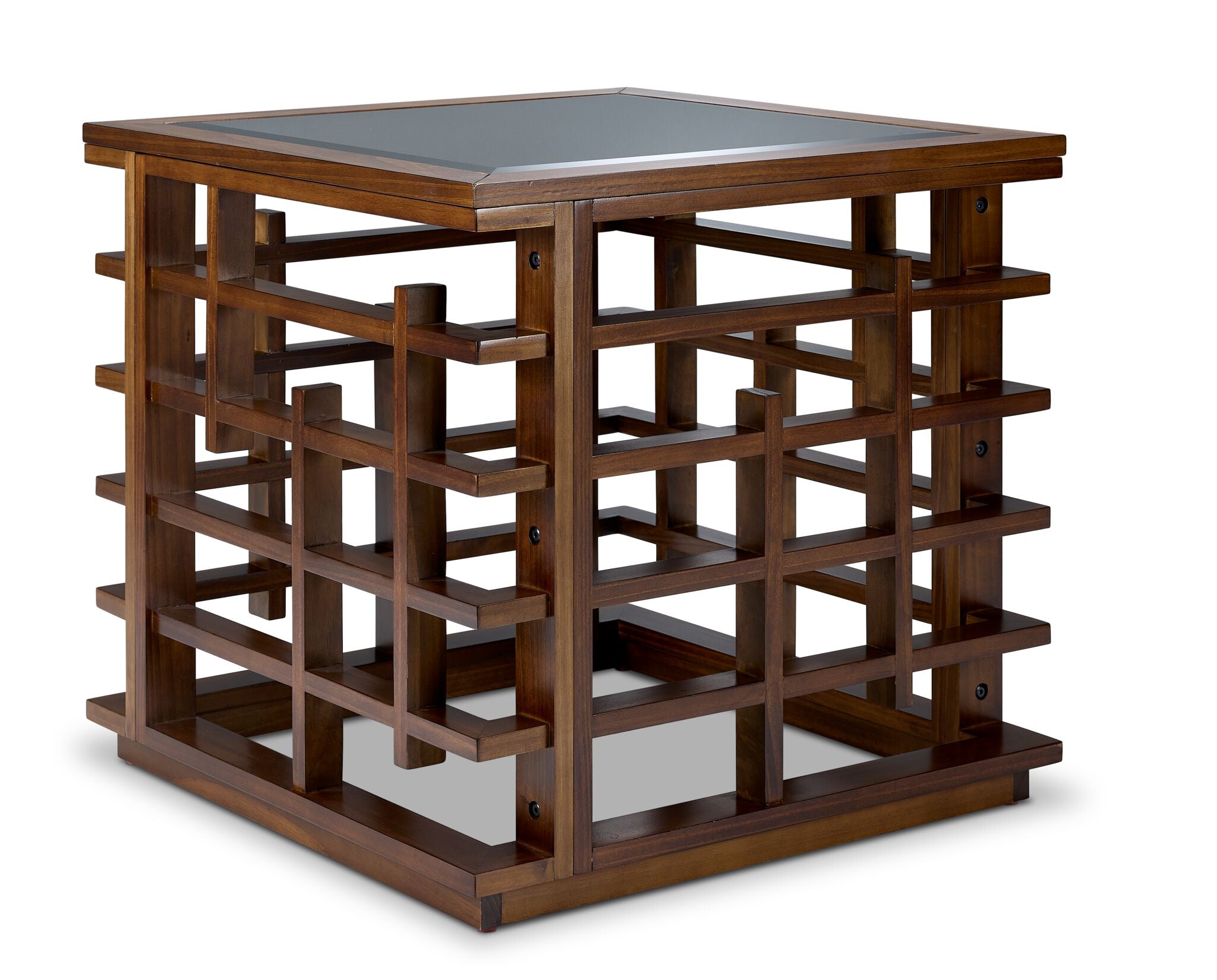 Darwin 26" End Table - Glass, Espresso
