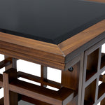 Darwin 26" End Table - Glass, Espresso