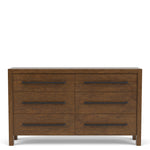 Davie 6-Drawer Dresser - Whiskey Barrel Oak