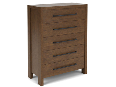 Davie 5-Drawer Chest - Whiskey Barrel Oak