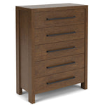 Davie 5-Drawer Chest - Whiskey Barrel Oak