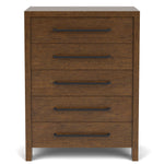 Davie 5-Drawer Chest - Whiskey Barrel Oak